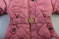 Chaqueta de puff con capucha de pelo para niñas estilo laminated bubble alfombrado con forro de poliéster cierre de cremallera para otoño e invierno ideal para niñas de 3 a 8 años - details 3