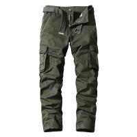 Pantalones cargo con múltiples bolsillos para hombre, monos a la moda, Otoño e Invierno - details 1