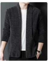 Cárdigans, suéteres, ropa de calle, chaquetas de punto de moda, tops casuales de manga larga de punto jacquard para hombre para primavera, otoño e invierno - details 6