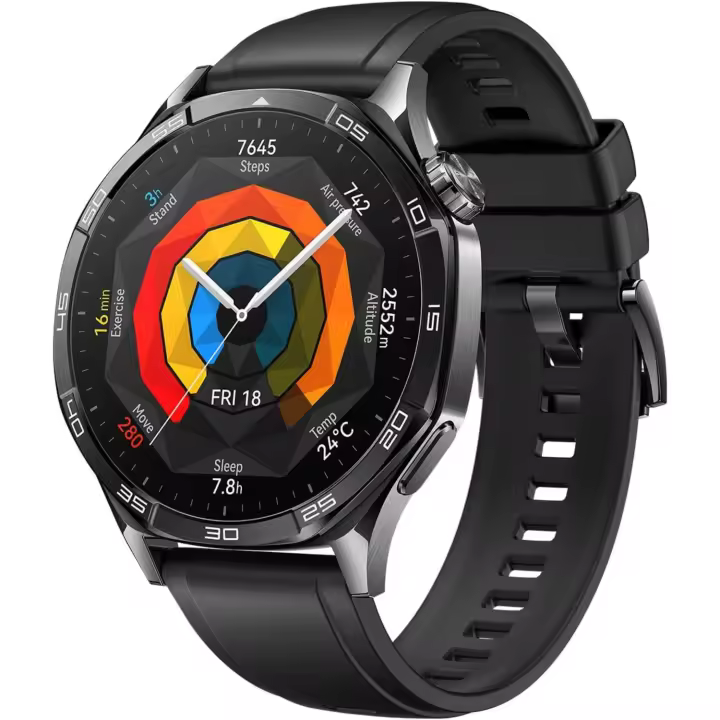 Reloj inteligente HUAWEI Watch GT 5 de 46 mm, hasta 14 días de duración de la batería, nuevo reloj inteligente deportivo para correr y ciclismo, diseño con bordes afilados, - 1