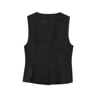 Conjunto Casual Elegante para Mujer Top sin Mangas con Botón, Pantalones Rectos Holgados, Moda de Verano 2025 - details 4