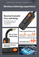 Adaptador de Audio con Bluetooth 5,4, transmisor y receptor de Audio inalámbrico AUX de 3,5mm, música HIFI con micrófono HD para auriculares de coche y TV - details 2
