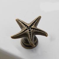 Perilla de armario antigua de un solo orificio creativa, tiradores de puerta de aleación de Zinc con forma de mariposa, perillas de cajón de animales de estrella de mar, muebles - details 3