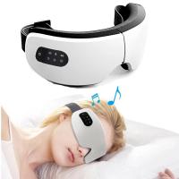 Masajeador de ojos con calefacción, máscara de ojos inteligente con música, Bluetooth, vibración para relajarse, reducir la tensión ocular, mejorar el sueño - details 3