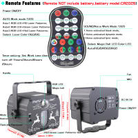 ESHINY 60 Patterns Battery DJ Disco Light Party R&G Laser Projector RGB LED Magic Ball Bar Dance Room Stage Effect Lamp USB F2N6 - details 2