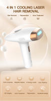 Vancostar-depiladora láser de refrigeración 3 en 1 para hombres y mujeres, rejuvenecimiento de Flash, eliminación de acné, recortadora, uso doméstico, depilación IPL, 999900 - details 0