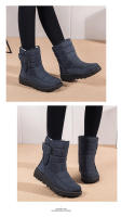 Botas de nieve de algodón para mujer, zapatos impermeables de alta calidad, antideslizantes, novedad 2024 - details 5