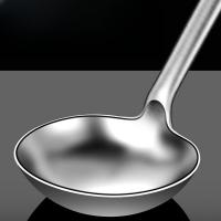 Cuchara de Saltear de Acero Inoxidable 316 Ideal para Chefs, Uso Doméstico Antiguo, Cuchara Grande para Gachas Comerciales y Cuchara para Verduras - details 4