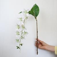 Simulación de 9 cabezas de jazmín colorido como jazmín Artificial Real, modelo de paisaje, flores colgantes, suministros de fiesta de cumpleaños - details 14