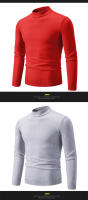 Suéter Casual de Hombre Primavera Moda Básica Sólida Cuello Mock Ajustado Comodidad Tejido de Otoño para Mujeres Material Exterior Viscosa - details 13