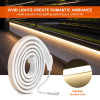 Tira de luces Led COB de alto brillo para habitación, cinta Flexible impermeable para iluminación de jardín, 12V, 24V, 320Led/m - details 1