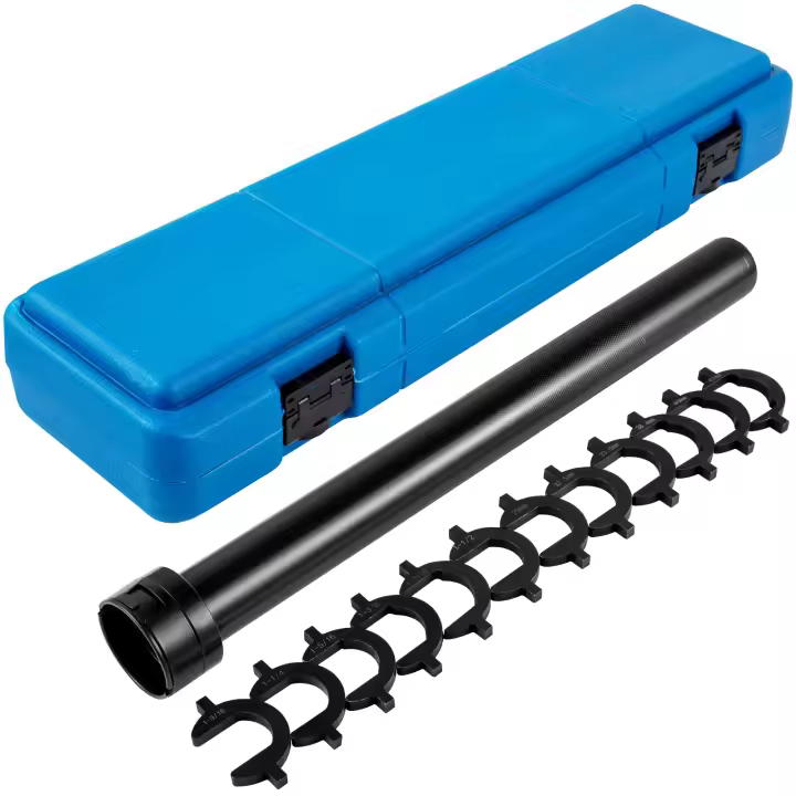 SucceBuy Kit de herramientas de barra de acoplamiento interior, juego de extracción de barra de acoplamiento maestro de 12 piezas, accionamiento de 1/2 pulgada con adaptadores SAE y métricos de pata de gallo, herramienta de extracción de barra de acoplami - 1