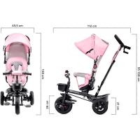 Bicicleta Plegable para Niños Triciclo Evolutivo sin Pedales 9 Meses de Uso 25kg Rosa - details 14