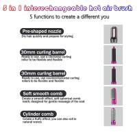 Para secador de pelo 5 en 1, juego de peine caliente, plancha rizadora profesional, herramienta de estilismo, secador de pelo para el hogar - details 4