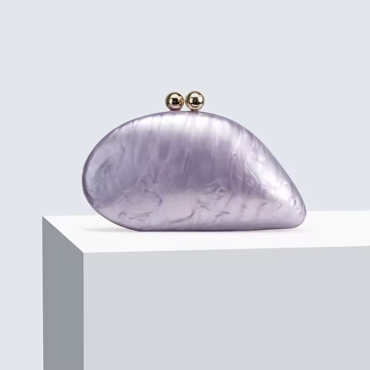 Comercio exterior de las mujeres nuevo bolso de cena de acrílico lleno de presión de un solo hombro oblicuo span boda banquete bolso de embrague bolso de cadena - 1