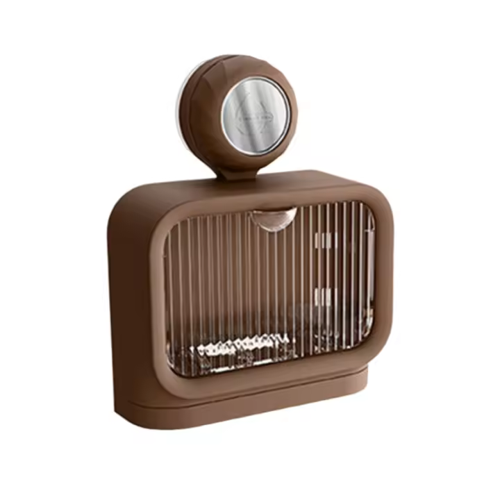 Práctico soporte para jabón con ventosa de 1/2 rejillas, contenedor de jabón extraíble montado en la pared, bandeja de almacenamiento de jabón sin perforaciones de plástico para inodoro - 1