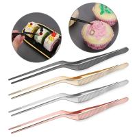 Pinzas de acero inoxidable con forma de codo para cocina, 1 piezas, para hornear, decoración de pasteles, Sugarcraft, Clip, cuentas de caramelo, Fondant, herramienta de decoración de flores - details 2