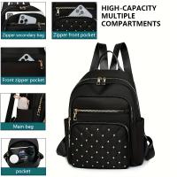 Mochila Unisex Nylon, Otoño/Invierno, Gran Capacidad, Viaje, Bolsos para Mujer - details 10
