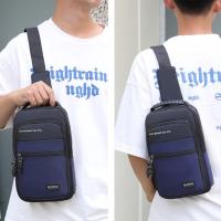 Bolso de pecho de tela Oxford para hombre, bolso cruzado multifuncional de estilo coreano, bolso de hombro deportivo ajustable de gran capacidad - details 7