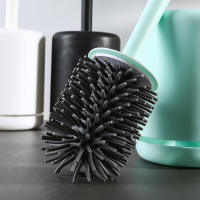 Juego De Cepillo De Inodoro Sin Fijación Base Larga Y Mango Largo Accesorios De Baño Material PP Para Limpieza Doméstica - details 2