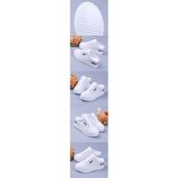 Zapatillas de malla para mujer, zapatos informales transpirables, ahuecados, versátiles, para exteriores, color blanco - details 2