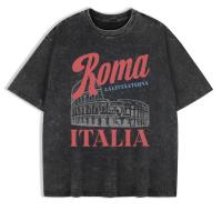 Camiseta Casual de Verano para Mujer Algodón Cinturón, Cuello Redondo, Manga Corta - details 14