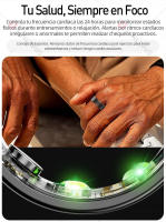 Anillo inteligente, frecuencia cardíaca/oxígeno en sangre/monitoreo del sueño, anillo de seguimiento de calorías con contador de pasos, duración de batería de 7 días, resistente al agua compatible con iOS y Android - details 8