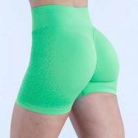 Shorts deportivos de cintura alta sin costuras para mujer, shorts de yoga para levantamiento de glúteos, shorts deportivos transpirables para fitness, ropa deportiva - details 3