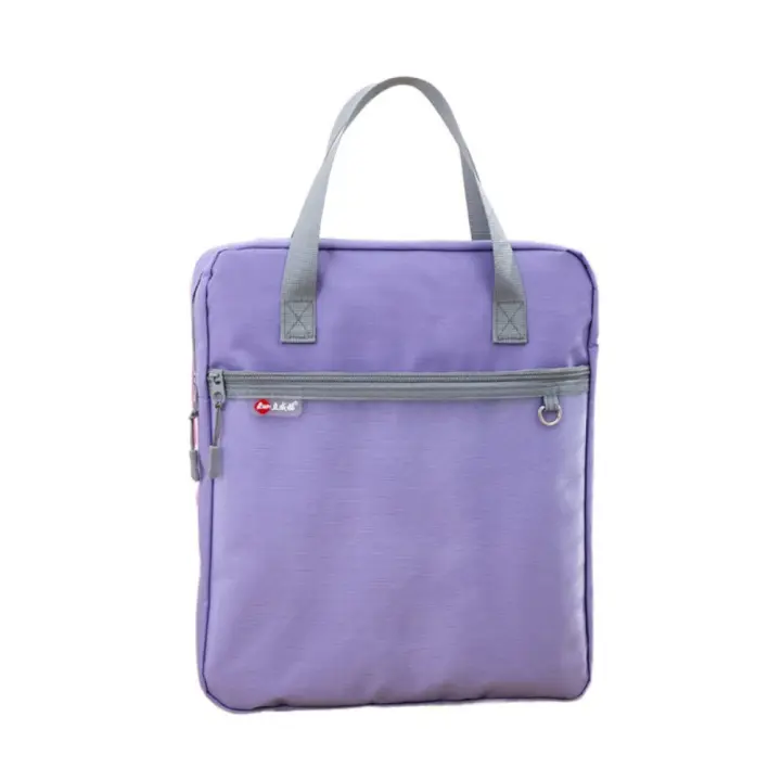 Bolsa de almacenamiento de libros portátil ligera, organizador de archivos A4 de mano impermeable, bolsa de almacenamiento de arte a prueba de polvo con cremallera, bolsa de almacenamiento de ilustraciones - 1