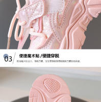 Otoño e invierno nuevas zapatillas cálidas con superficie de cuero para niñas tranquilidad para niñas suela suave antideslizante zapatos para papá para niños corriendo - details 4