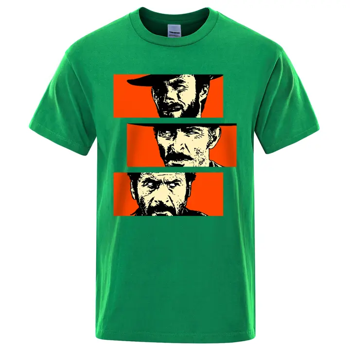 Camiseta con Estampado de el Bueno el Feo y el Malo para Hombre, Prenda de Algodón, Escote Redondo, Película de Vaqueros, Tuco, Ojos de Ángel, Rubio, Ropa de Alta Calidad - 1