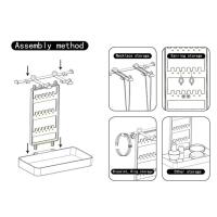 Adorno de escritorio, estante transparente para joyería, colgante con Base, soporte para presentación de joyería, bandeja de almacenamiento creativa desmontable - details 9