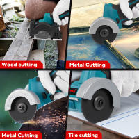 ONEVAN-amoladora angular sin escobillas, sierras circulares eléctricas inalámbricas de velocidad Variable de 76mm, herramienta eléctrica de corte para juego de pines de batería Makita - details 12