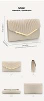 Bolso de noche de sobre elegante para mujer, bolso de mano clásico para cena, bolso Formal para boda, fiesta, graduación y cóctel - details 6