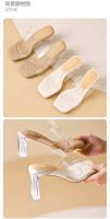 Sandalias de Hadas Transparentes Tacones Altos Comodidad para Pies Zapatos de Moda para Mujer y Hombre - details 14