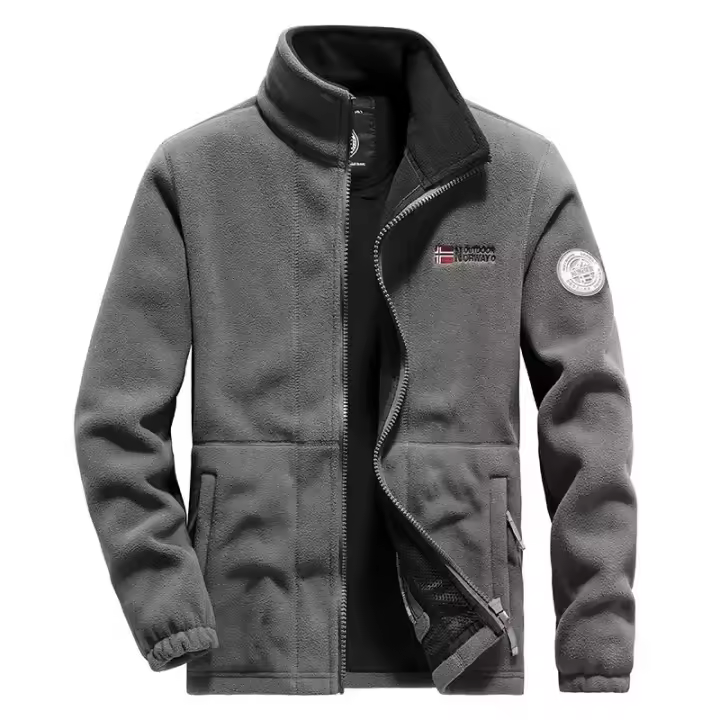 New Men Fleece Jacket Pockets Thicken Polar Jackets Cold-Proof Overcoat Plus Size Women Coat Winter Windbreaker Jackets For Men - 1