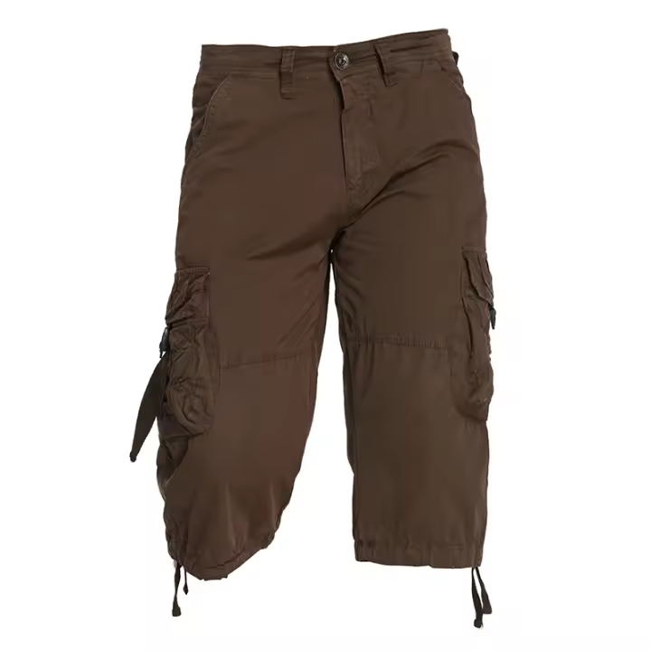 Pantalones Cortos de Calfa para Hombres Cómodos de Algodón para el Verano - 1