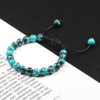 Pulsera de Piedra de Lava de Ojo de Tigre Natural Diseño Moderno de 8mm - details 9