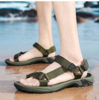 Zapatos Abiertos De Verano De Alta Calidad Para Hombre, Sandalias Ajustables Para Exteriores, Gladiador De Playa Roma, Transpirable, Verde, Negro Puro, Talla Grande 47 48 - details 18