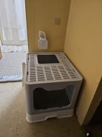 Caja de Arena Plegable para Gatos Tapa superior, Inodoro Completo, Bandeja de Arena para Gatos Medianos Hecho en China, Material de Plástico - details 5