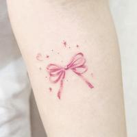 Pegatinas de Tatuaje de Focos de Artificio Rosa Y2K Moda Dulce para Chicas a la Moda - details 3