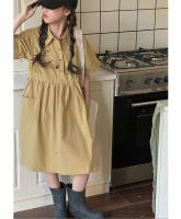 Vestido Polo para Niña en Verano Manga Corta, Bolsillo Grande, Moda Infantil Casual - details 4