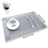 Mantel Individual aislante para mesa, Mantel Individual impermeable con corte artesanal, mantel individual Simple y exquisito para restaurante occidental, 6 uds. - details 9