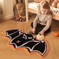 Felpudo de Halloween, alfombra de imitación de cachemira, absorbente y antideslizante para baño, resistente a las manchas y al desgaste, decoración de Halloween - details 4