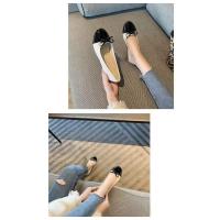 Zapatos planos de ballet para mujer, Un estribo, Mocasines elegantes con lazo - details 18