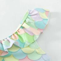 Traje de Baño de Niña de Cintura Angular con Borlas Secado Rápido, Transpirable, Estampado - details 7