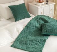 Carrileras Decorativas Para Cama con Patrón de Concha en Terciopelo Nuevo Diseño en Color Gris Rosa Amarillo Azul Verde Material Poliéster Hecho en China - details 5