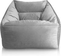 Reposapiés Salon de Lujo - [50x40x30 cm] Sofá Puf de Diseño con Relleno Incluido para Escritorio u Oficina - Taburete Bean Bag Silla Grande en Cuero Sintético Beige - details 25