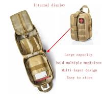 Kit de Supervivencia Táctico de Primeros Ayudos Militar Mochila Médica de Emergencia Impermeable y Resistente con Sistema Molle Ideal para Acampar, Cazar, 4x4 Para Todas las Edades - details 5