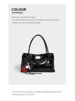 Bolso de hombro rojo de gran capacidad para mujer, nuevo y versátil - details 8